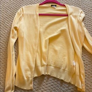 Yellow j crew blouse